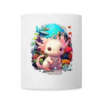 axolotl - Mug blanc - blanc - Devant