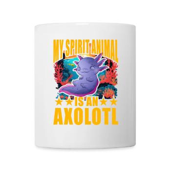 Mon animal spirituel est un axolotl - Mug blanc - blanc - Devant