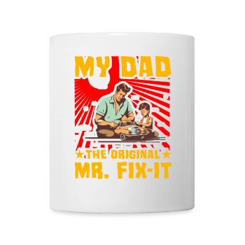 Mein Vater, der ursprüngliche Mr. Fix-it - Tasse - Weiß - Vorne