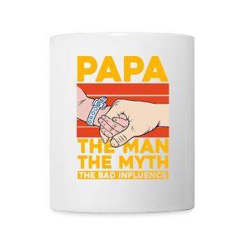 Papa, der Mann, der Mythos, der schlechte Einfluss - Tasse - Weiß - Vorne