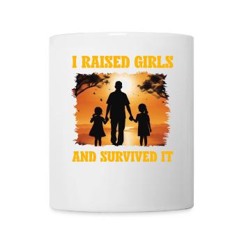 Ich habe Mädchen großgezogen und überlebt - Tasse - Weiß - Vorne