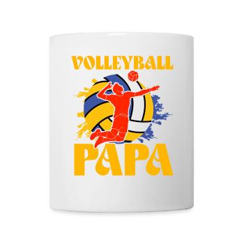 Volleyball Papa - Tasse - Weiß - Vorne
