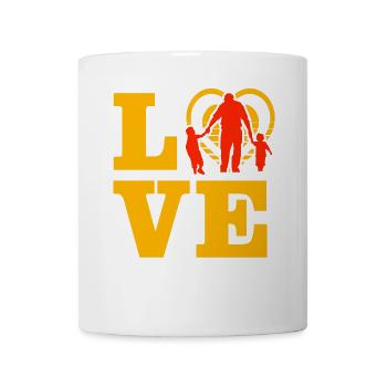 Liebe Familie - Tasse - Weiß - Vorne