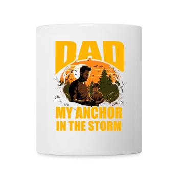 Papa, mein Anker im Sturm - Tasse - Weiß - Vorne