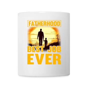 Vaterschaft bester Job aller Zeiten - Tasse - Weiß - Vorne