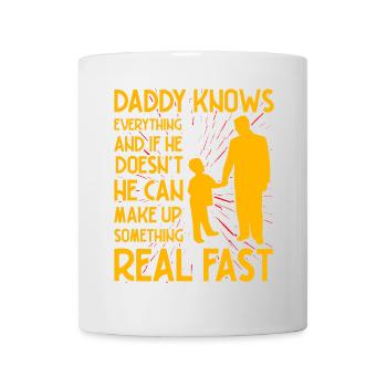 Papa weiß alles - Tasse - Weiß - Vorne