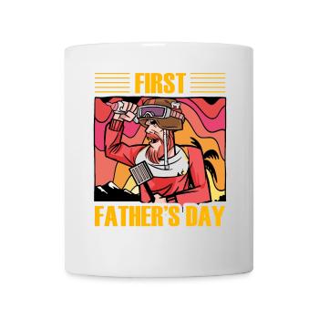 Première fête des pères - Mug blanc - blanc - Devant