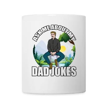 Fragen Sie mich nach meinen Dad Jokes - Tasse - Weiß - Vorne