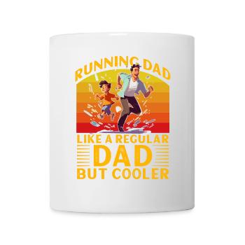 Courir papa comme un papa normal mais plus cool - Mug blanc - blanc - Devant