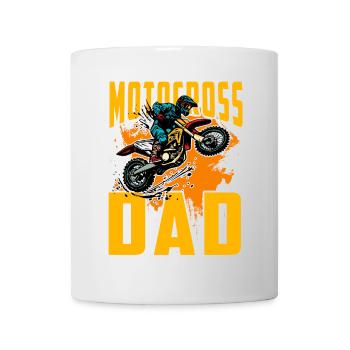 Motocross-Vater - Tasse - Weiß - Vorne