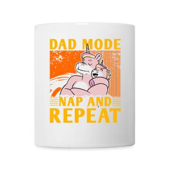 Papa-Modus Nickerchen und Wiederholen - Tasse - Weiß - Vorne