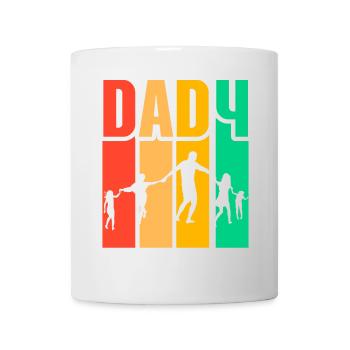 Vater von 4 Kindern - Tasse - Weiß - Vorne