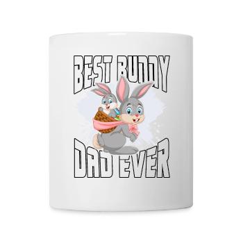 Bester Hasenvater aller Zeiten - Tasse - Weiß - Vorne