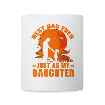 Bester Vater aller Zeiten, genau wie meine Tochter - Tasse - Weiß - Vorne