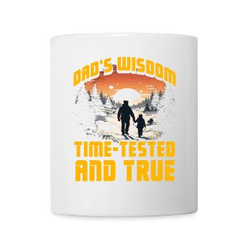 Papas Weisheit bewährt und wahr - Tasse - Weiß - Vorne