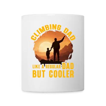 Klettern Papa wie ein normaler Papa, aber cooler - Tasse - Weiß - Vorne