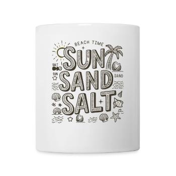 Beach Time Sun Sand Salt - Mug - white - Front