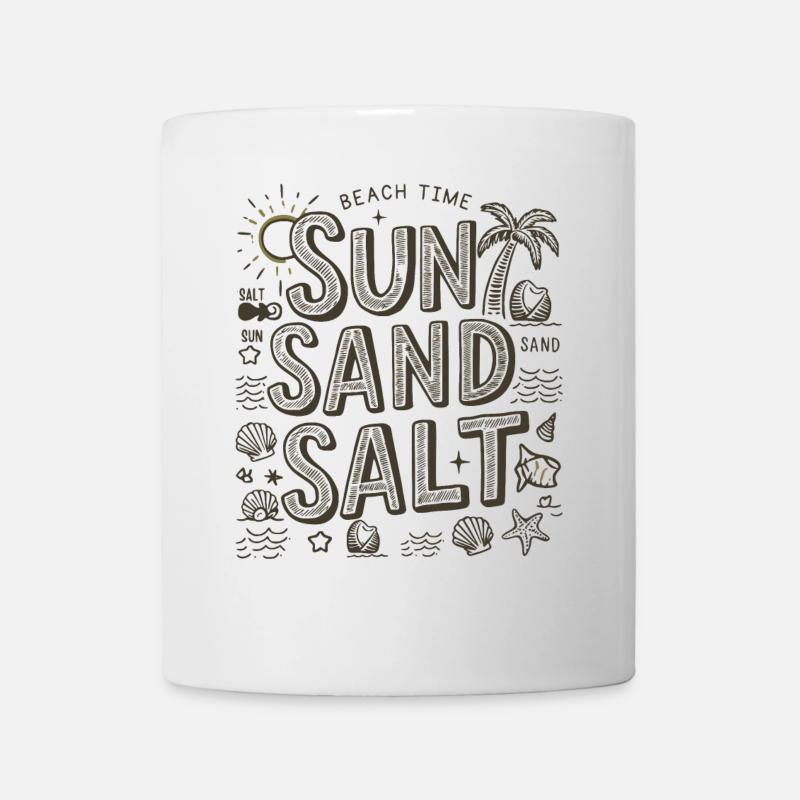 Beach Time Sol Sand Salt - Kop/krus - hvid