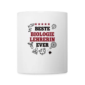 Beste Biologie Lehrerin Biologielehrerin Biologin - Tasse - Weiß - Vorne
