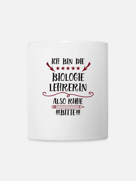 Biologielehrerin Bio Lehrerin Spruch Lehrer Lustig - Tasse - Weiß