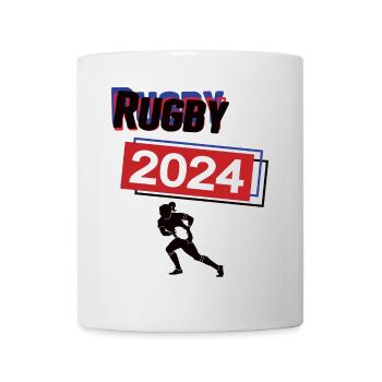 Rugby Spielerin Team Turnier Mannschaft 2024 - Tasse - Weiß - Vorne