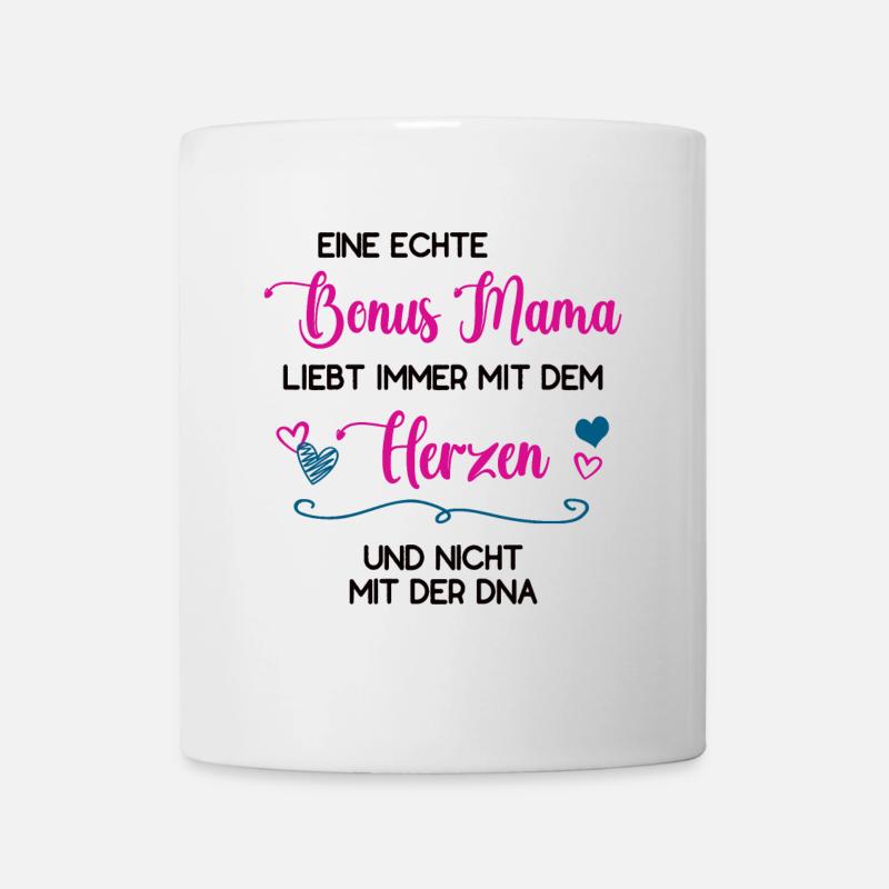 Bonusmama Familie Liebe Patchwork Bonus Mama - Tasse - Weiß