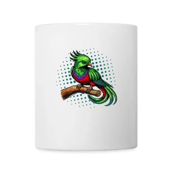 Tropical Wildlife Art Colorful Quetzal Bird - Mug - white - Front