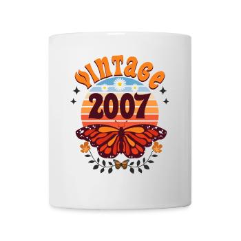 Papillon Year 2007 Woman 18 Year Old Birthday - Mug - white - Front