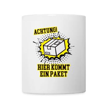 Paket Paketbote Lieferdienst Fahrer Postbote Bote - Tasse - Weiß - Vorne