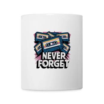 Never forget retro cassettes - Mug - white - Front