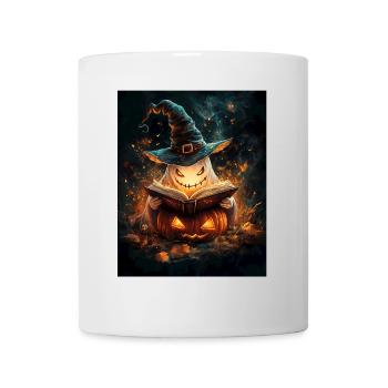 Cadeau d’Halloween Femmes Citrouille Hommes Enfants - Mug blanc - blanc - Devant