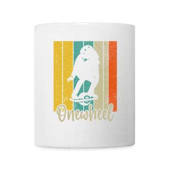 Onewheel - Skater, Skateboard, Retro, Vintage - Mug - white - Front
