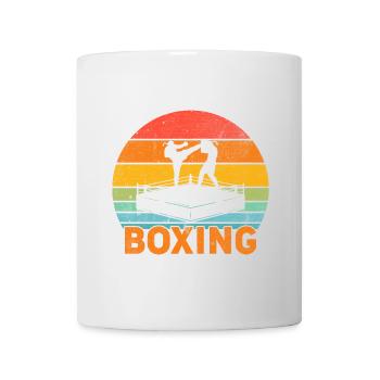 Boxe Arts Martiaux Ring Arts Martiaux Rétro Vintage - Mug blanc - blanc - Devant