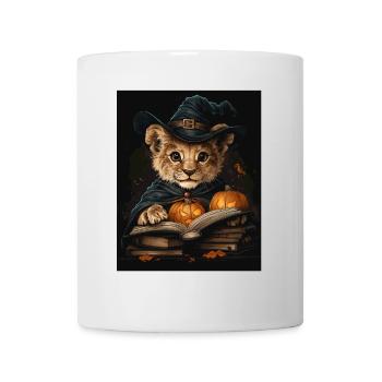 Halloween Cadeau Femmes Lion Hommes Enfants Décoration - Mug blanc - blanc - Devant