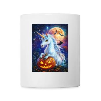 Cadeau d’Halloween Femmes Licorne Hommes Enfants - Mug blanc - blanc - Devant