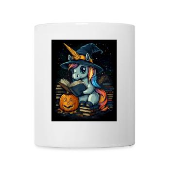 Cadeau d’Halloween Femmes Licorne Hommes Enfants - Mug blanc - blanc - Devant