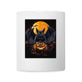 Cadeau d’Halloween Femmes Chauve-souris Hommes Enfants - Mug blanc - blanc - Devant