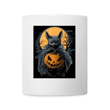 Cadeau d’Halloween Femmes Chauve-souris Hommes Enfants - Mug blanc - blanc - Devant