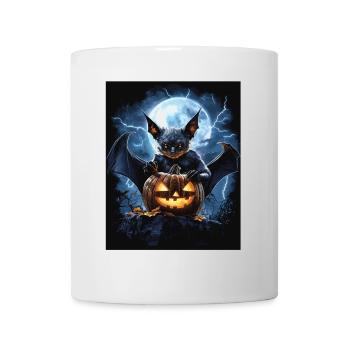 Cadeau d’Halloween Femmes Chauve-souris Hommes Enfants - Mug blanc - blanc - Devant