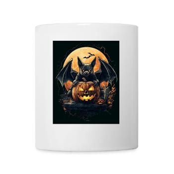 Cadeau d’Halloween Femmes Chauve-souris Hommes Enfants - Mug blanc - blanc - Devant