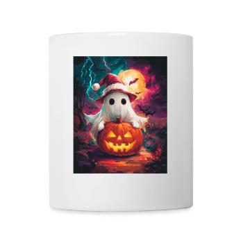 Halloween Gift Ghost with Christmas Hat Decoration - Mug - white - Front