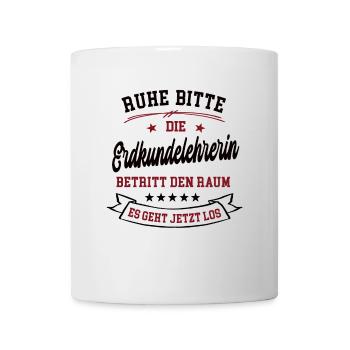 Geographie Lehrerin in Erdkunde Erdkundelehrerin - Tasse - Weiß - Vorne