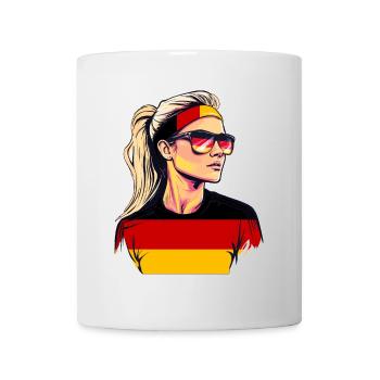 Germany Flag Flag Woman Sunglasses Fan - Mug - white - Front