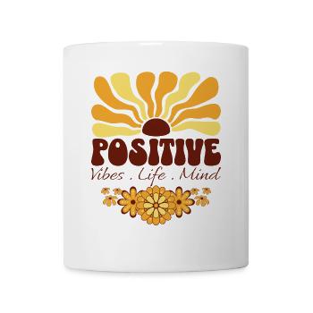 Rétro Slogan Femme Positive - Mug blanc - blanc - Devant