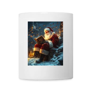 Père Noël Femmes Hommes Enfants Noël - Mug blanc - blanc - Devant
