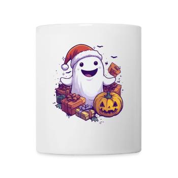 Halloween Gift Ghost with Christmas Hat Decoration - Mug - white - Front