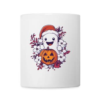 Halloween Gift Ghost with Christmas Hat Decoration - Mug - white - Front