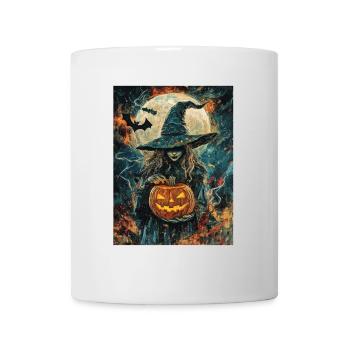 Halloween Cadeau Femmes Sorcière Hommes Enfants Décoration - Mug blanc - blanc - Devant
