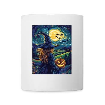 Halloween Cadeau Femmes Sorcière Hommes Enfants Décoration - Mug blanc - blanc - Devant