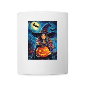 Halloween Cadeau Femmes Sorcière Hommes Enfants Décoration - Mug blanc - blanc - Devant